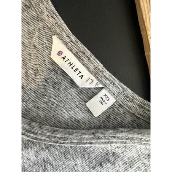 Athleta XXS Women Heather Gray Crossover Getaway Workout Layered Tank Top 12-24 - Picture 5 of 9